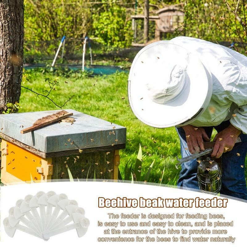 Alat pemberi makan lebah 10 buah, peralatan pemberi makan minum air memberi makan lebah
