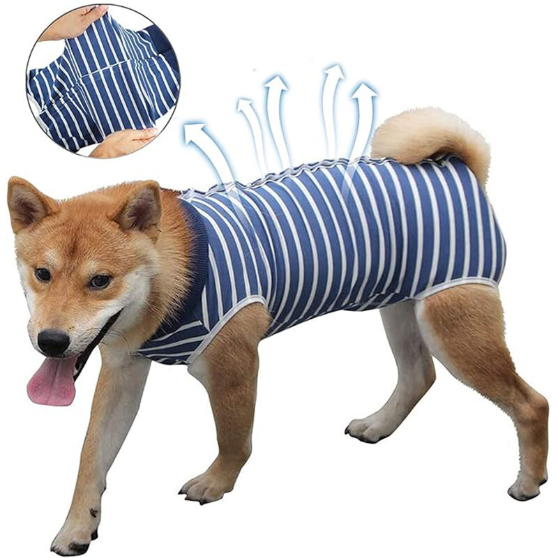 Dog Recovery Suit Abdominal Wound Surgical Clothes Dogs Anti-Licking Pet Onesies Vest Post Surgery Dog Sterilization Suit