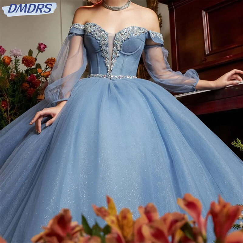 Elegante abito da ballo principessa affascinante abito Quinceanera classico fiore 3D Appliqué paillettes con mantello dolce 16 vestito