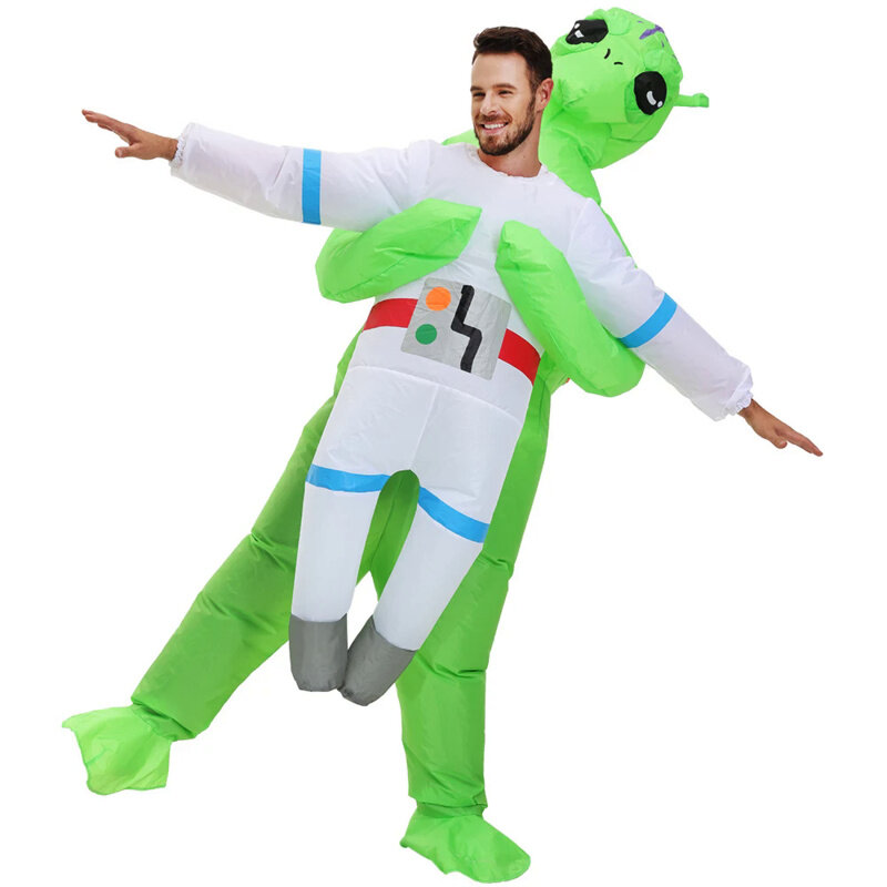 Adult Kids Astronaut Inflatable Costumes Funny Mascot Cartoon Anime Fancy Dress Suit Purim Halloween Party Cosplay Costume