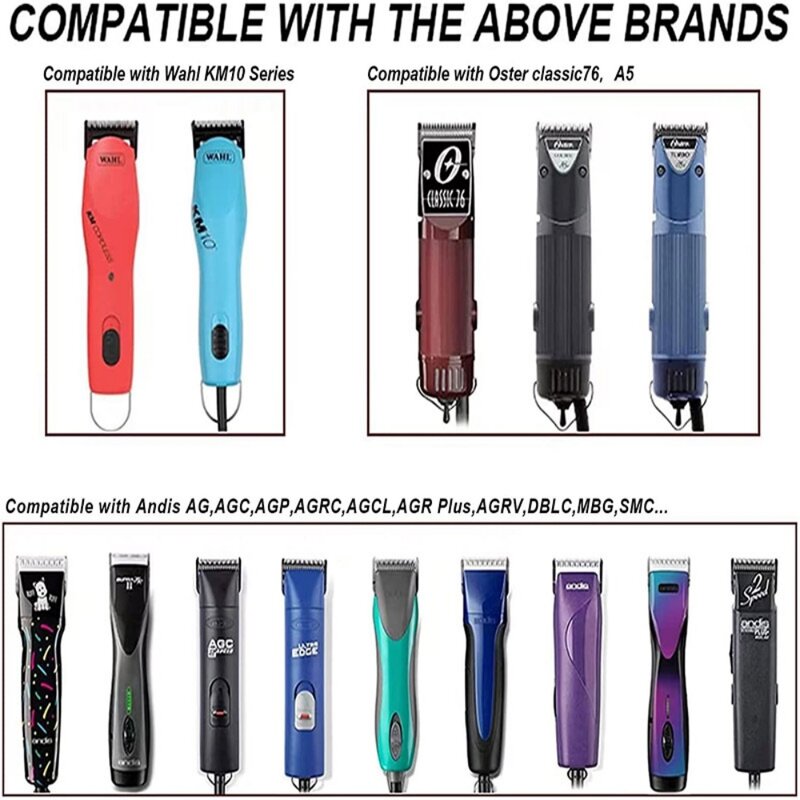3F 4F 5F 7F Professional Pet Clipper Blade Replacement A5 Blade Fit Most Andis AG AG2 AGCC AGC2 MBG Series Animal Clippers
