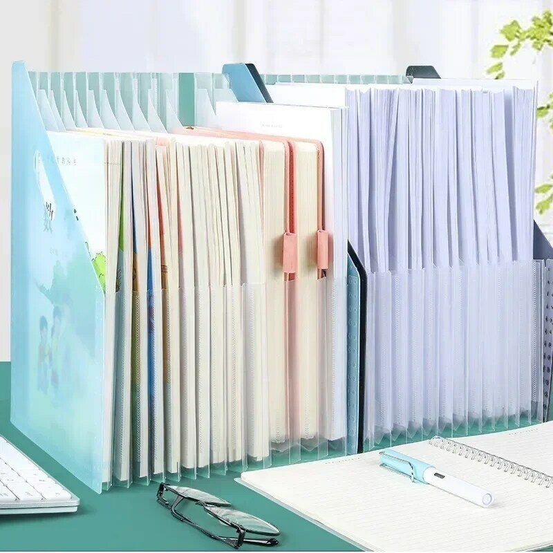 A4 Desk File Folder Document Paper Organizer Storage Holder Multilayer School Office Stationery Budget Planner Accessories