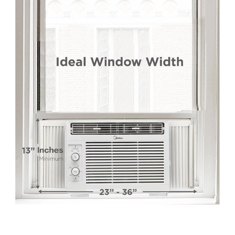 Condizionatore d'aria meccanico per finestre da 5,000 BTU 150 piedi quadrati, bianco, MAW05M1WWT |