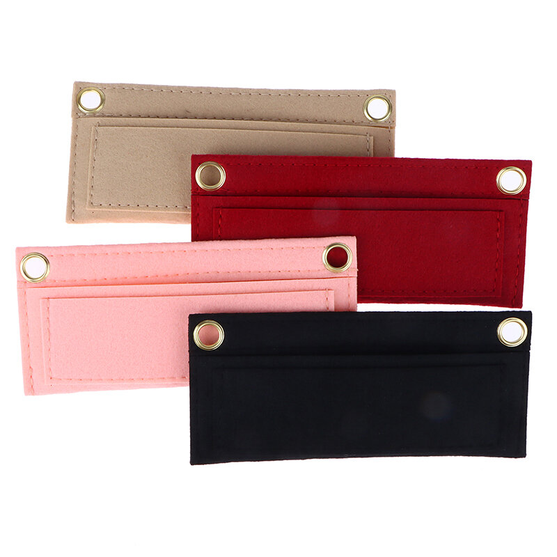 Felt Wallet Bag Liner Card Package Internal Layer Retrofitted Crossbody Bag Chain Inner Container Organzier Bag Part Accessories