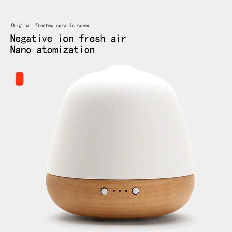 Oil Diffuser Handmade Ceramic Portable Essential Beech And Portcelain Ultrasonic Aromatherapy Humidifier Air Freshener for Home