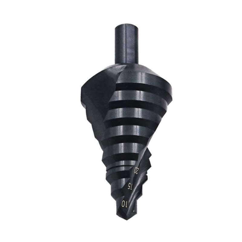 Bor langkah Spiral 10-45mm, bor langkah, bor Pagoda, bor listrik pembuka lubang, alat logam, kerucut logam