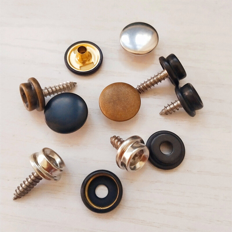 Kit de boutons à pression en métal, pas facile à déformer, degré d'usure polyvalent, pas facile, 20 pièces