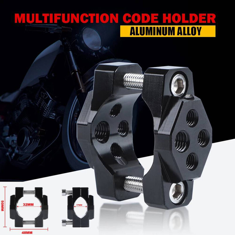 Adaptador de soporte de manillar para vehículo, accesorios de aleación de aluminio, 17-32mm, 1 piezas, alta calidad, duradero