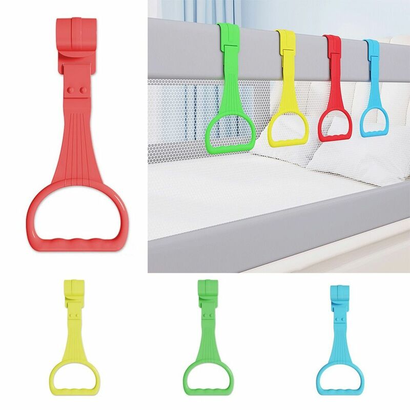 Bed Accessories Pull Ring for Playpen Cute Solid Color Plastic Stroller Toy Ring Baby Crib Hooks Playpen