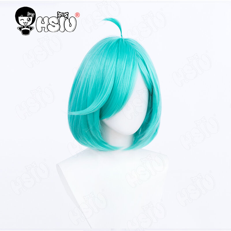 Anemo Nemo Cosplay Wig Anime I admire magical girls cosplay Wig HSIU 30cm green blue short hair Synthetic Wig+ Wig Cap