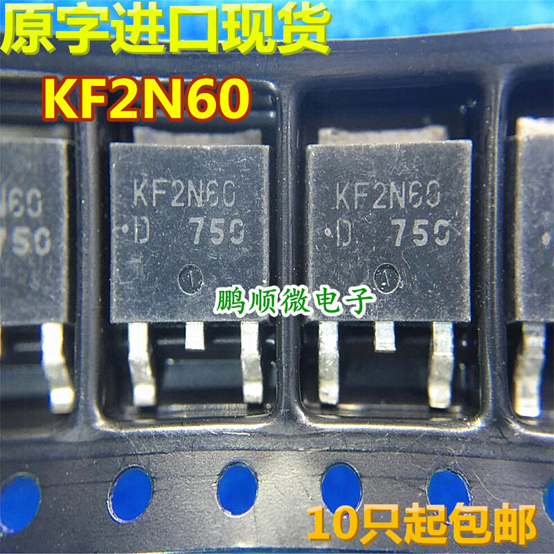 30Pcs Originele Nieuwe KF2N60 KF2N60D Veld Effect To-252 600V 1.9A Spot