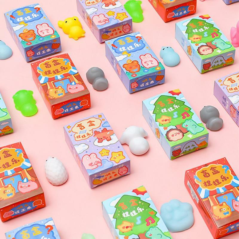 Mini jouets Mochi Kawaii pour garçons et filles, à presser, à motifs d'animaux, remplissage d'œufs de pâques, cadeaux d'anniversaire