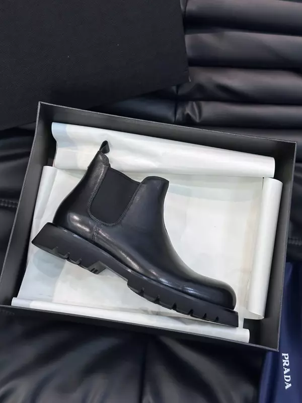 Oryginalne skórzane buty męskie zimowe 2023 nowe długie i krótkie buty biznesowe buciki formalne buty męskie dla mężczyzn