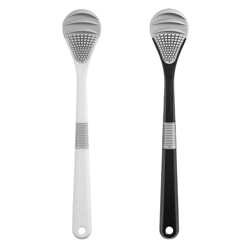 1Pc Double Side Tongue Cleaner Brush For Tongue Cleaning Oral Hygiene Tools Tongue Scraper Toothbrush Fresh Breath