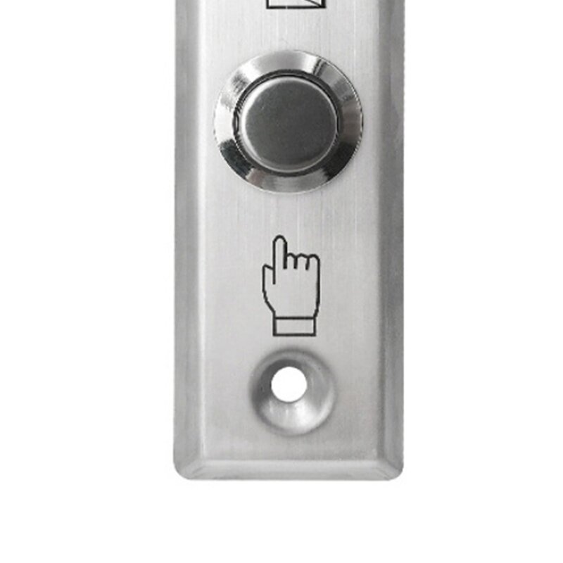 Stainless Steel Exit Button Switch For Lock Door Access Control System Door Push Exit Door Release Button Alloy Switch