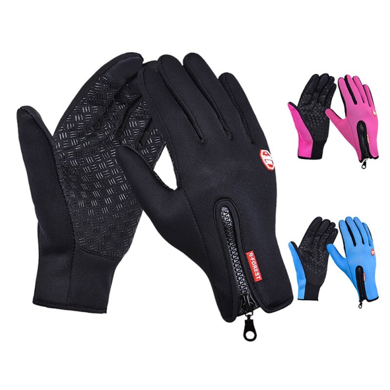 Outdoor Winter Women Men Gloves Touch Screen Windproof Thermal Ski Leisure Snowboarding Motorcycle Camping Warm Gloves