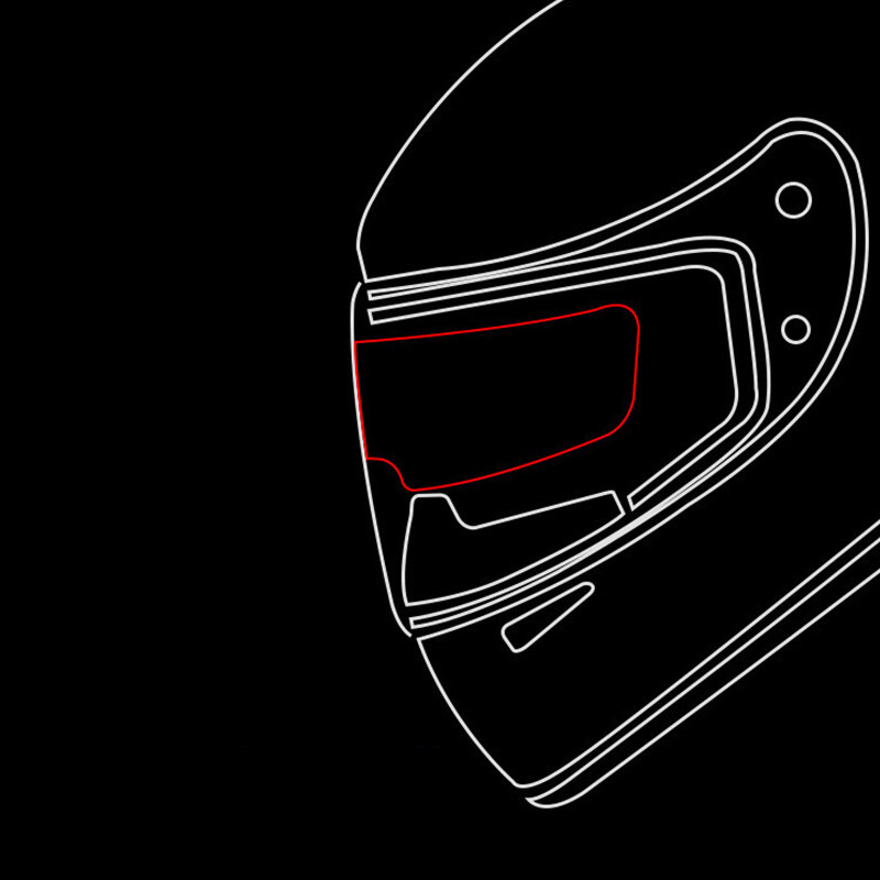 2PCS Motorrad Helm Klar Regendicht und Anti-nebel Film Sicherheit Fahren Durable Nano Beschichtung Aufkleber Film Helm Zubehör