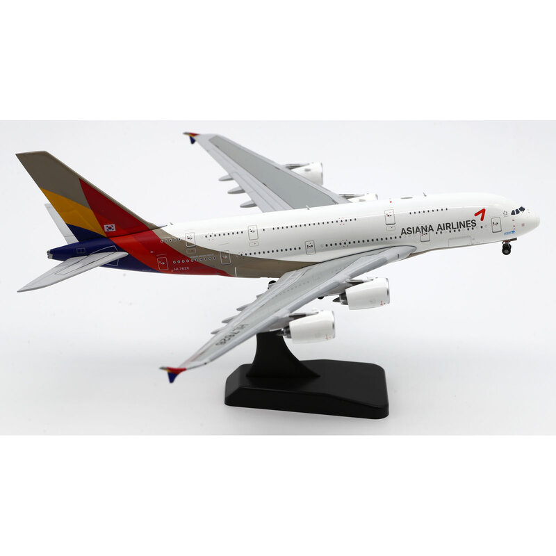 AIRBUS A380 Diecast Aircraft Jet Model, Alliage, Collection, Cadeau d'avion, JC Wings, Asiana Airlines, StarAlliance, HL7626, XX40051, 1:400