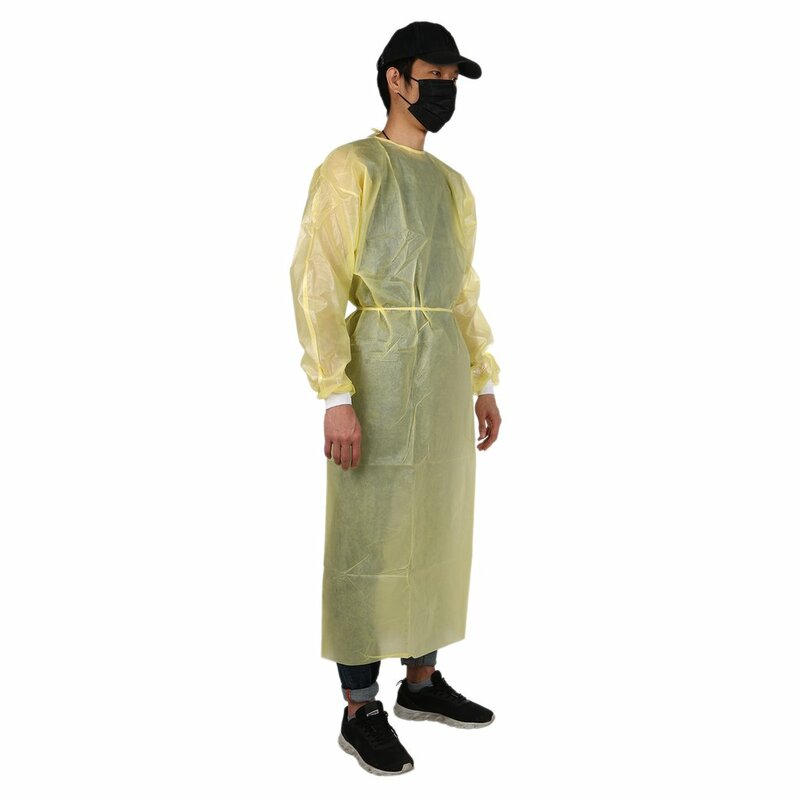 Roupa protetora amplamente utilizada roupa descartável macacão geral terno único-way respirável confortável roupas de proteção