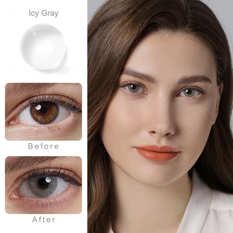 Natürliche Farbe Objektiv Augen 1 Paar Farbe Kontaktlinsen Für Augen Schönheit Kontaktlinsen Auge Kosmetische Farbe Objektiv Augen
