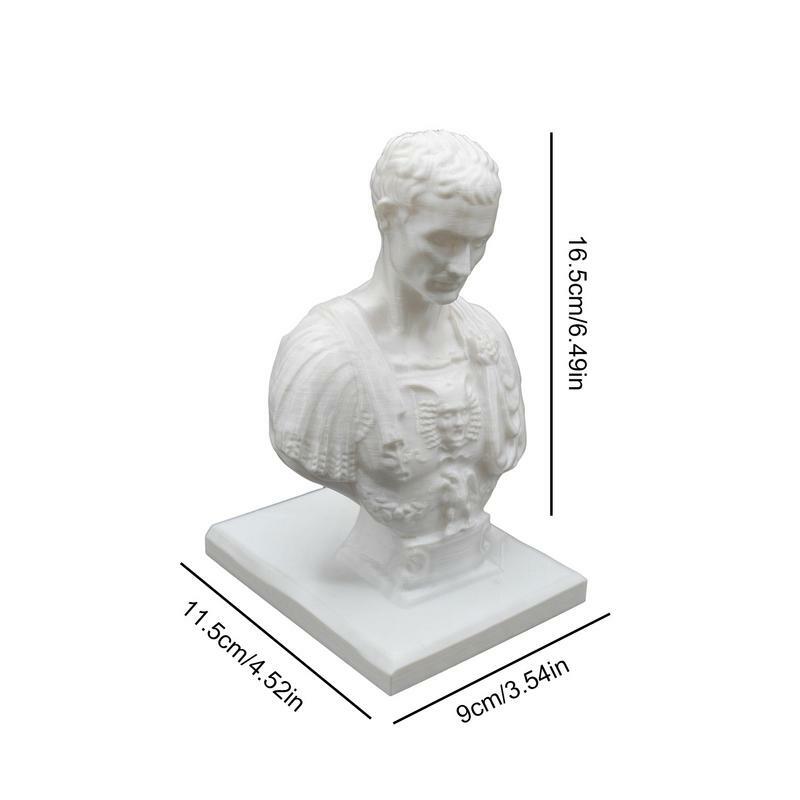 Julius Caesar portapenne da scrivania in resina Ides Of March portapenne da scrivania decorativo statua ornamento pennarello portaoggetti