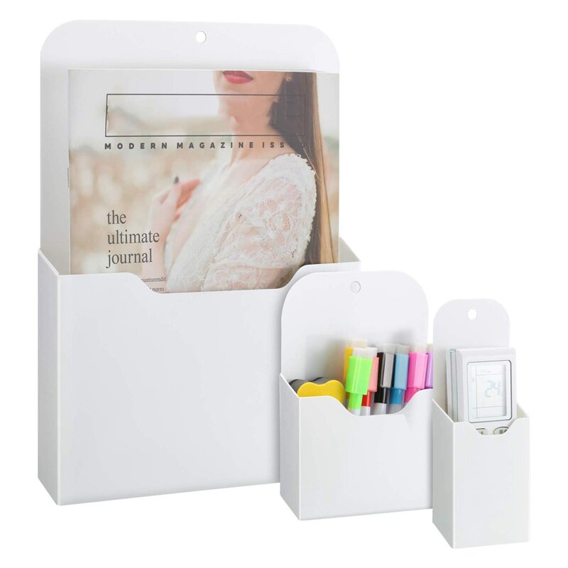 3 Pack Magnetic File Holder, Large Size Refrigerator Storage Pocket For Class Whiteboard, Office, Refrigerator, Locker