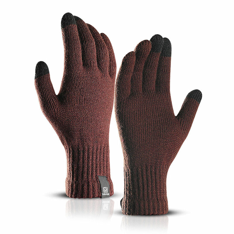 Sarung tangan ponsel cerdas layar sentuh pasangan, sarung tangan olahraga Polar untuk kenyamanan dan kehangatan, kompatibel untuk ponsel Universal isi 1 pasang