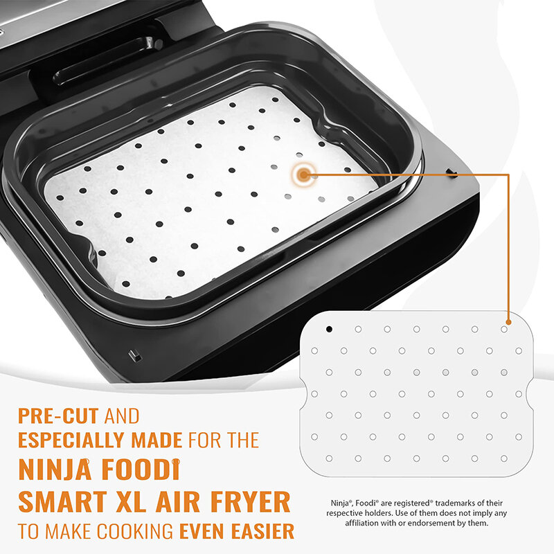 Air Fryer Kertas Panggang Anti-lengket Alas Kue Keju Dapur Alat Memanggang Nampan Kue Sekali Pakai untuk Ninja Fodi Microwave BBQ