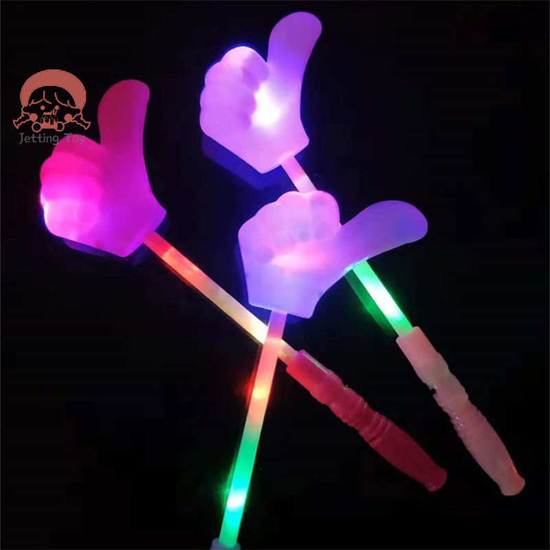 Varita mágica de dedo LED brillante para niños, diadema de juguete brillante, palo de luz de concierto, accesorios de juego de actividades, 1 unidad