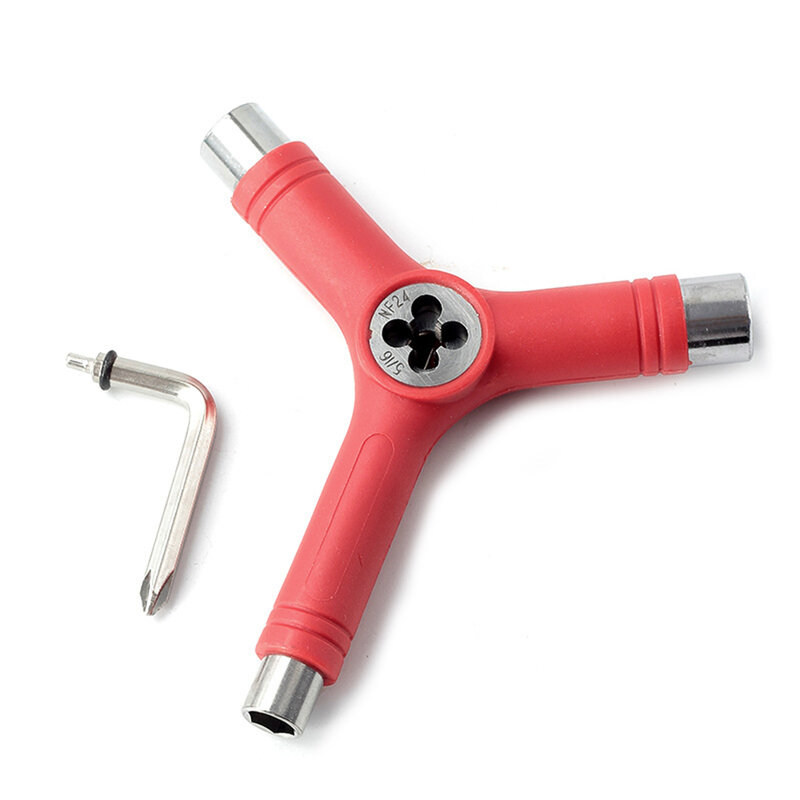Multi-Function  Skateboard Tool Skateboard Wrench Longboard Wrench Roller Skate Scooter Adjusting  Y-wrench L-type Wrench