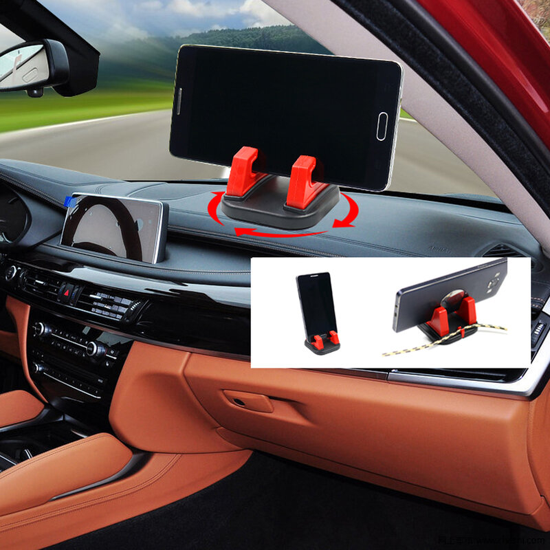 Soporte Universal para teléfono móvil de coche, accesorio giratorio de 360 grados, para salpicadero, montaje