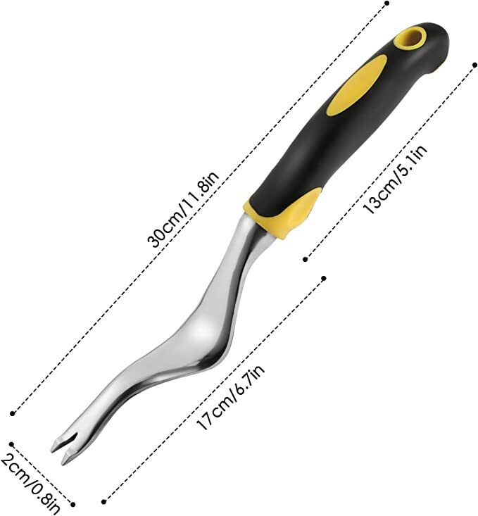 Pencabut gulma portabel dapat digunakan kembali silikon pegangan ergonomis Manual