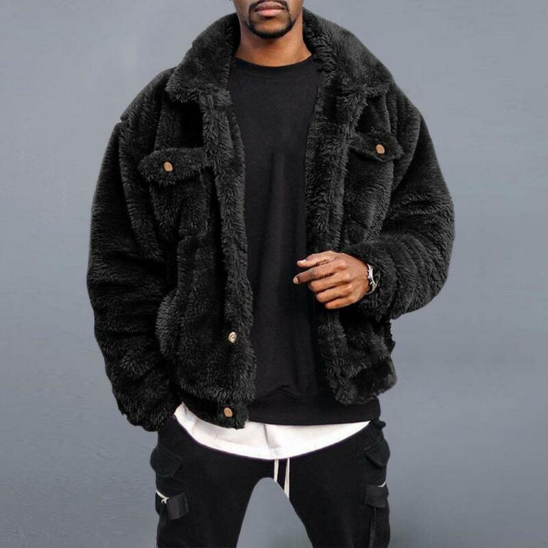 Jaket pria, jaket musim dingin sederhana gaya Hip-hop fantastis, mantel santai untuk pakaian sehari-hari