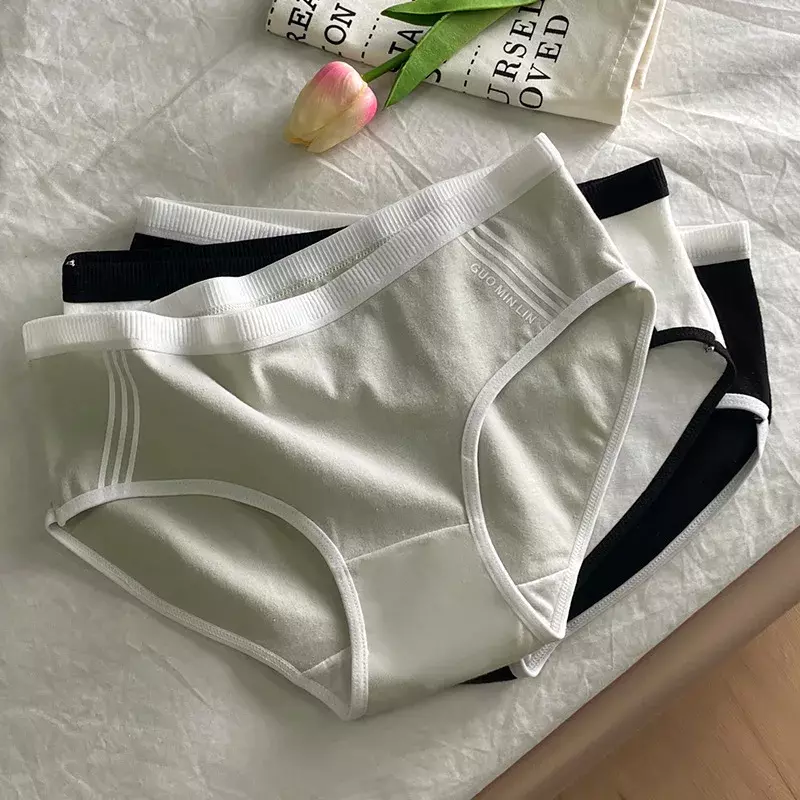 Unterwäsche Frauen Baumwolle Schritt Mitte Taille spurlos sexy Höschen japanischen Sports til Mädchen atmungsaktive Unterhose einfache Dessous