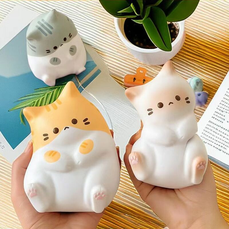 Soft Stress Relief Toy New Slow Rising Cartoon Cat Vent Toys Table Ornaments PU Sensory Toy