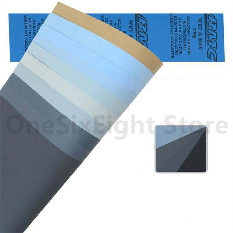 Wet and Dry Sandpaper Sand Paper Waterproof 400 - 7000 Grit 230 * 280mm A4 SIZE