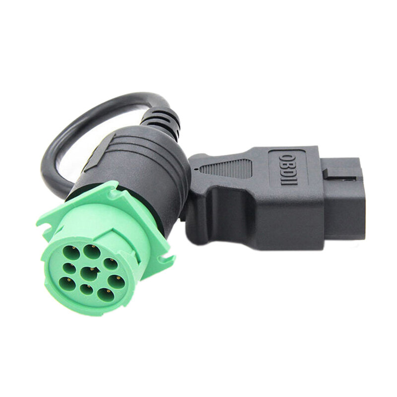 J1939 Male To OBD2 Male Car 9 Pin To 16 Pin Truck Diagnostic Scanner Cable Adapter for Cummins Engine Car Diagnostic