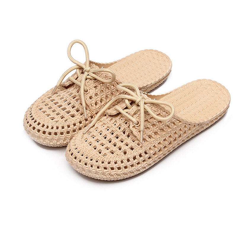 New beach casual sandals and slippers female hollow hole shoes home indoor and outdoor drag lazy fashion student drag