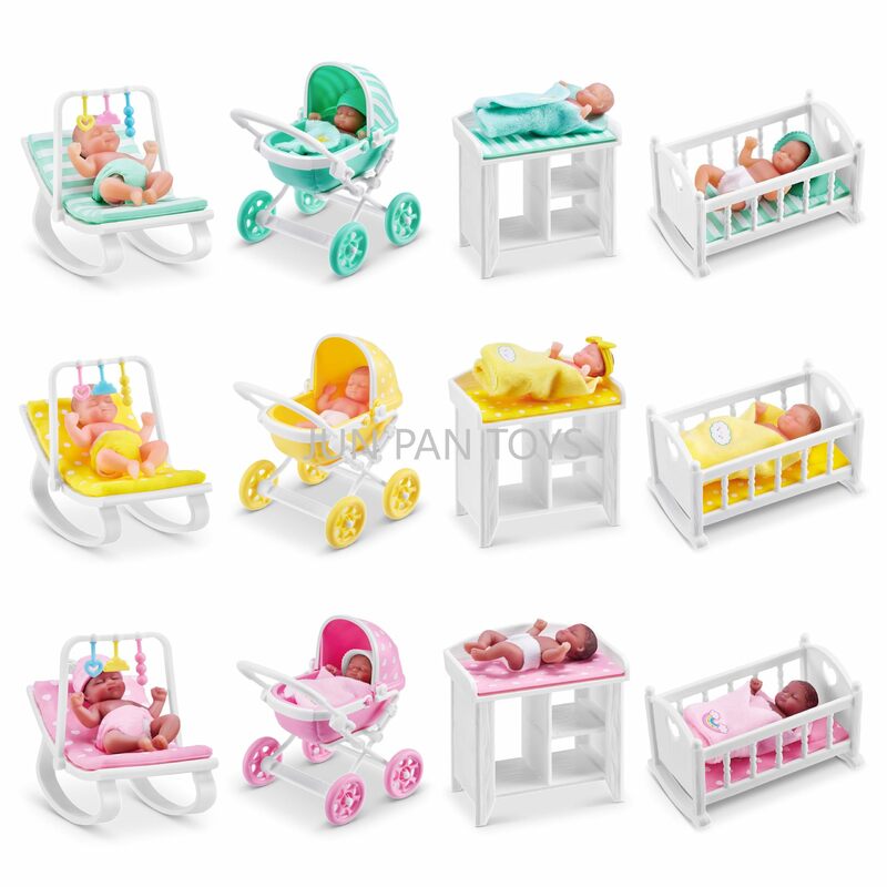 Zuru 5 Surprise My Mini Baby Series 1 Brinquedo Cápsula Misteriosa Colecionável para Meninas, Playset Miniatura Realista para Bebê e Acessórios
