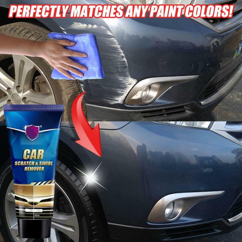 Creme de remoção do risco do carro, Car Scratch Paint Care Tool, Auto Repair Wax, Polimento Heavy Swirl Scratches Remover