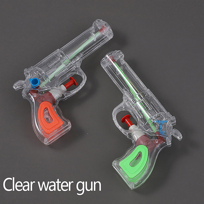 Pistola de água transparente para crianças, mini pistola de água infantil, tamanho pequeno, jogo de luta ao ar livre, 1pc