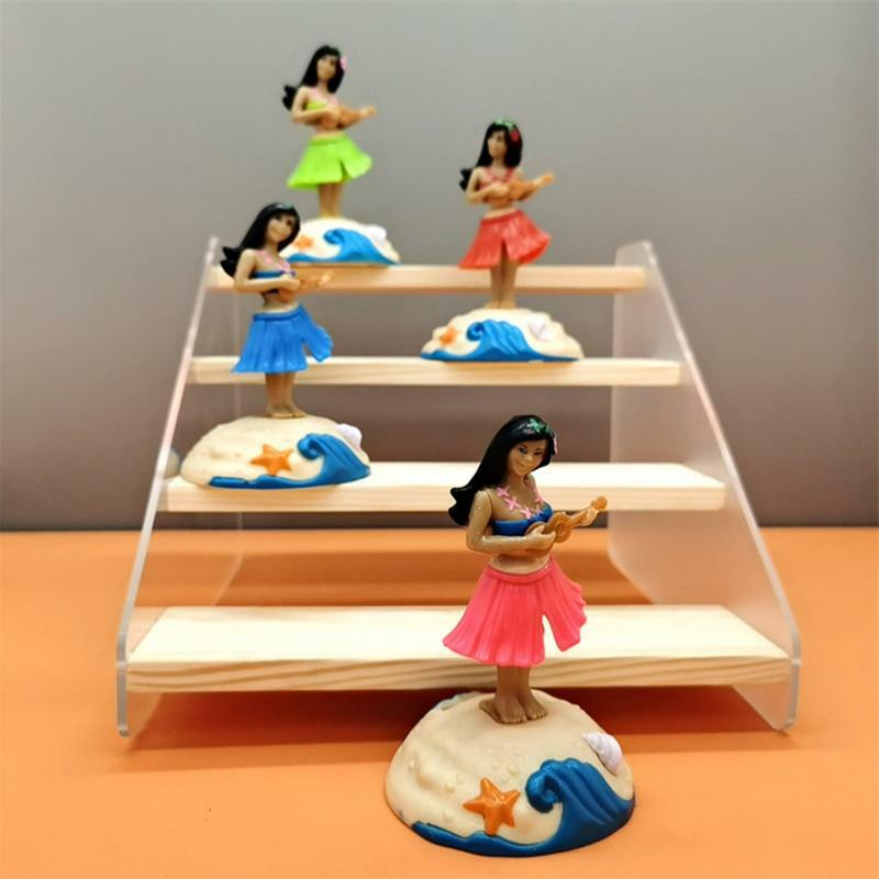 Cruscotto Mini Girl Dancing Ornament Mini Girl Figure Desktop Car Interior Ornaments for Driving Fun for Desk Bookshelf Bedroom