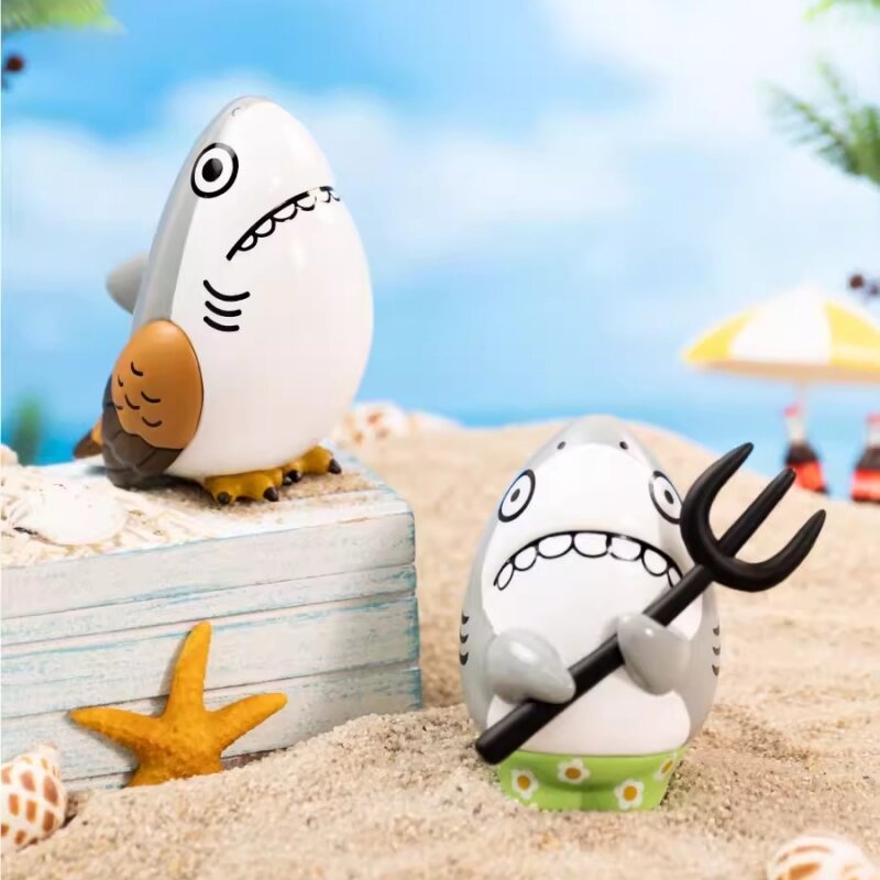 Tubarão Escultura Série Blind Box Brinquedos, Action Figure Anime, Caixa Misteriosa Kawaii, Boneca Designer Modelo, Bonito