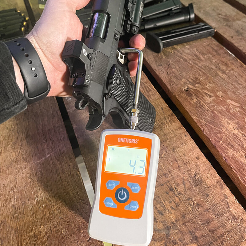 Cyfrowy miernik spustu onatigris-profesjonalny wyzwalacz 500N do pistoletu elektronicznego siłomierz dokładne odczyty