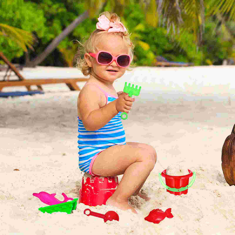 24 buah ember pasir mainan bayi pantai untuk anak kecil penyiraman ember plastik anak balita