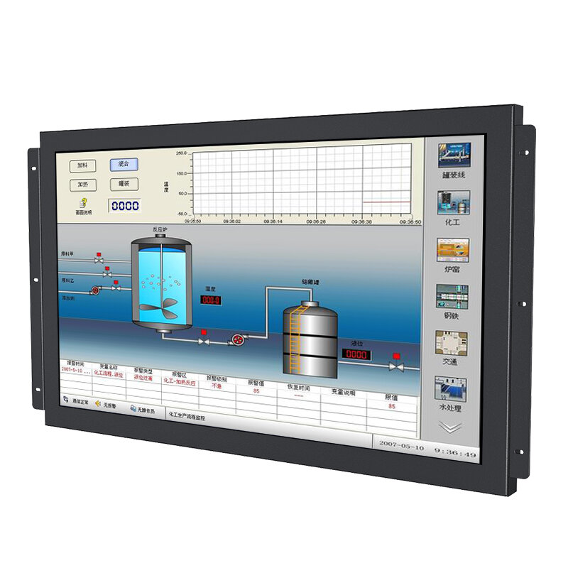 15" 17" 19" 21.5" Embedded computer all-in-one machine industrial control touch monitor embedded industrial dual network port