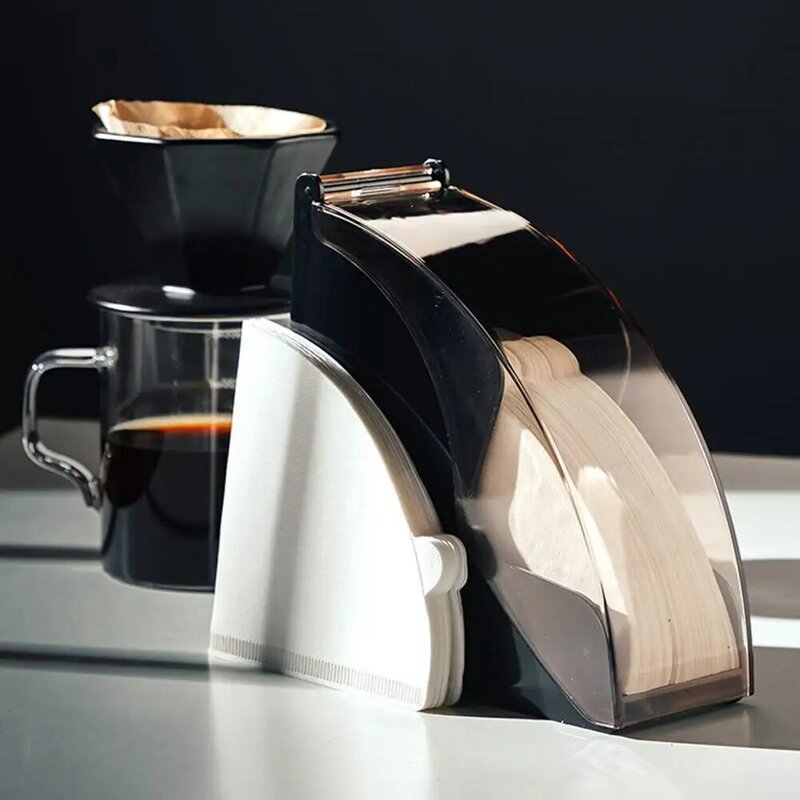 コーヒー紙ラック手ドリップコーヒーフィルター紙ホルダーエスプレッソマシンモカストレーナー木製オリジナルコーヒー紙容器