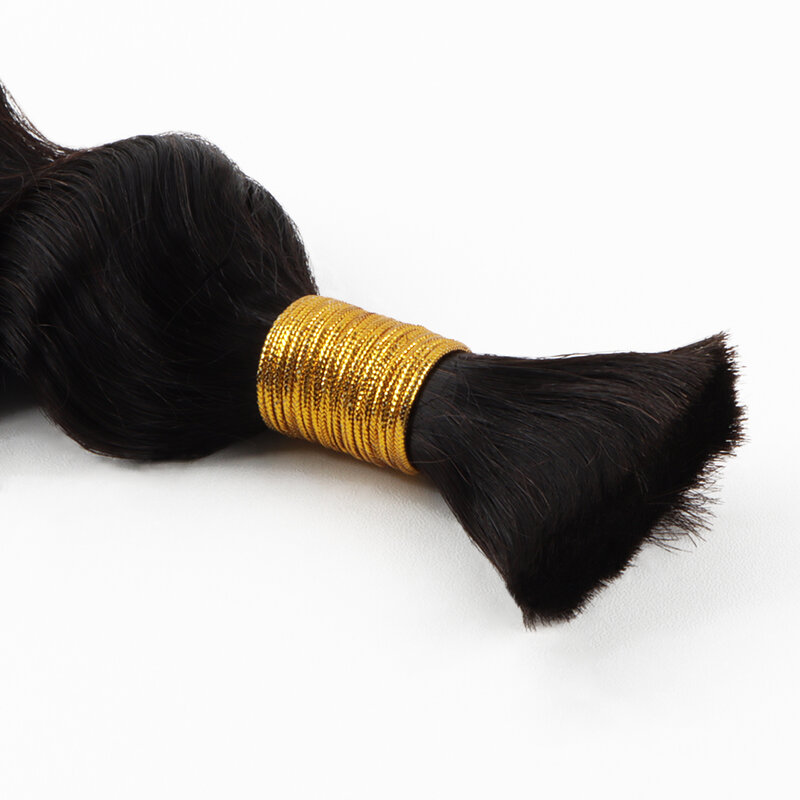 Orientfashion-mechones de cabello humano profundo y suelto, extensiones de cabello brasileño ondulado, Color Natural, 8-26 pulgadas, lote de 3 uds.