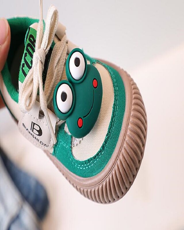 Новинка осени 2024, детская обувь для девочек, Корейская парусиновая обувь на мягкой подошве, повседневная обувь для мальчиков и детей дошкольного возраста, размер 22-31