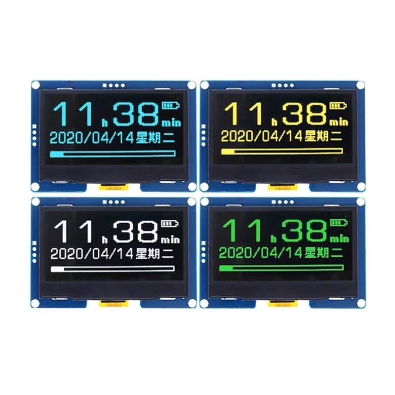 Модуль ЖК-дисплея OLED 2,4 дюйма 2,42x64 128 дюйма SSD1309 12864 7-контактный последовательный интерфейс SPI/IIC I2C для Arduino UNO R3 C51